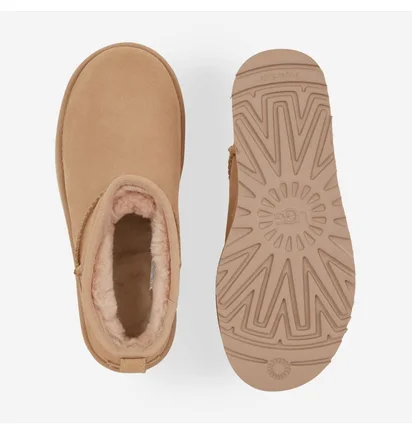 Угги женские UGG Classic Ultra Mini Platform Beige 1135092-DRI