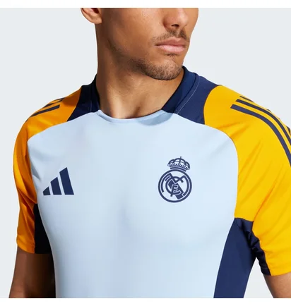 Футболка мужская Adidas Real Madrid Tiro 24 Competition Training Light Blue/Yellow IT5125