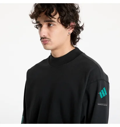 Свитшот мужской Adidas Equipment Long Sleeve Graphic Black JN4849