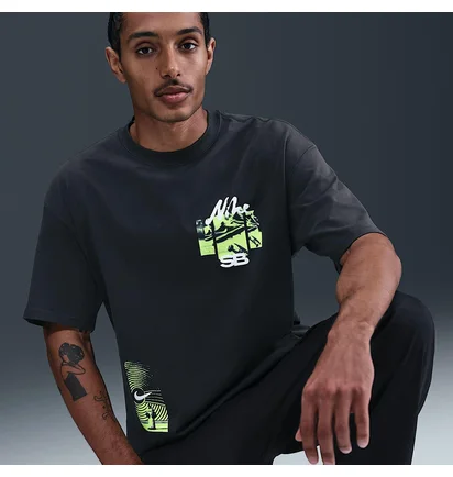 Футболка чоловіча Nike Sb Max90 Black HV1304-045