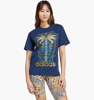 Футболка женская Adidas X Farm Rio Graphic T-Shirt Blue IV9758