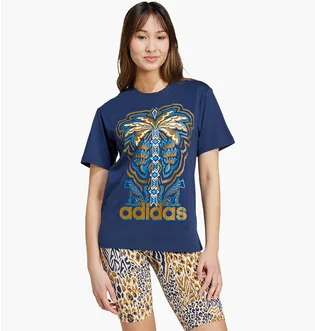 Футболка женская Adidas X Farm Rio Graphic T-Shirt Blue IV9758