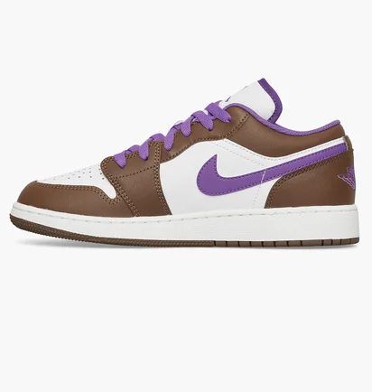 Кросівки дитячі Nike Air Jordan 1 Low Se (Gs) Sneakers Brown/White 553560-215