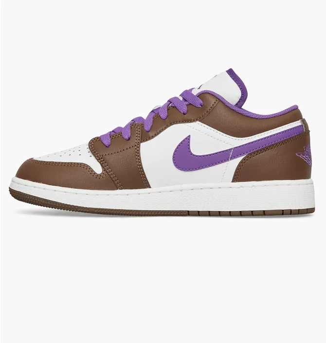 Кросівки дитячі Nike Air Jordan 1 Low Se (Gs) Sneakers Brown/White 553560-215