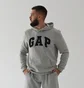 Худі чоловіче Gap Logo Hoodie Light Heather Grey 510981021