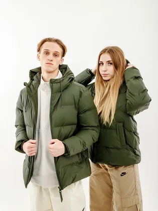 Пуховик унісекс Rains Jackets Green 1506-GREEN