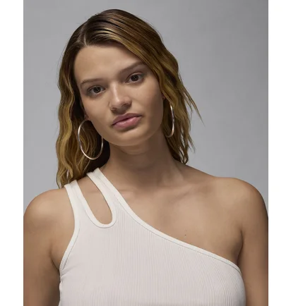 Топ женский Air Jordan Asymmetrical Ribbed Tank Top White FN5798-133