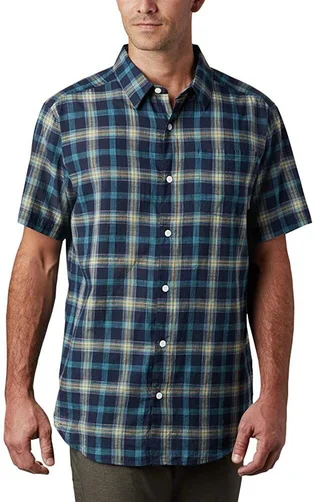 Сорочка чоловіча Columbia Under Exposure Short Sleeve Shirt Blue AJ1238-790