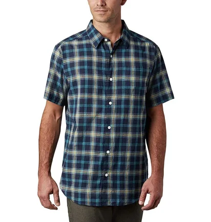 Рубашка мужская Columbia Under Exposure Short Sleeve Shirt Blue AJ1238-790