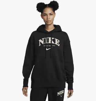 Худи женское Nike Sportswear Oversized Fleece Pullover Hoodie Black FB9958-010