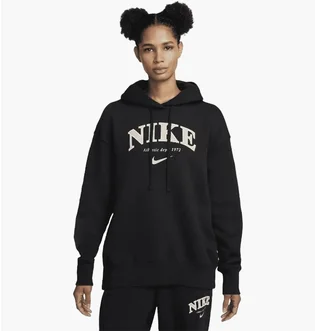 Худи женское Nike Sportswear Oversized Fleece Pullover Hoodie Black FB9958-010