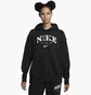 Худи женское Nike Sportswear Oversized Fleece Pullover Hoodie Black FB9958-010