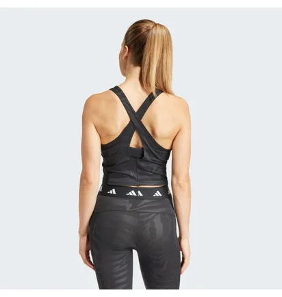 Топ жіночий Adidas Techfit Printed Crop Training Tank Top Black IN6876