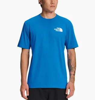 Футболка мужская The North Face Short-Sleeve Box Nse Heathered Tee Blue NF0A812HTV5