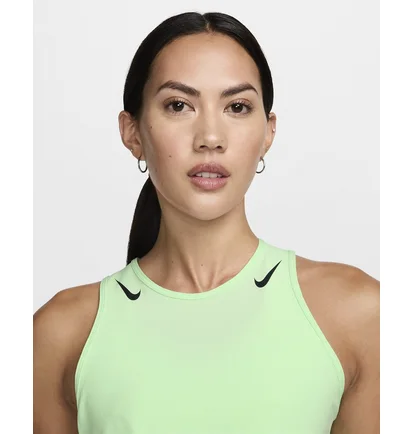 Майка жіноча Nike Aeroswift Dri-Fit Adv Cropped Running Tank Top Green FN2713-376