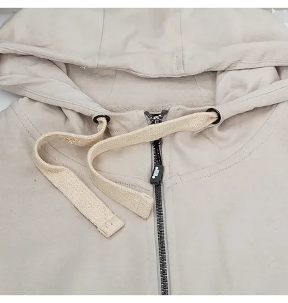 Толстовка чоловіча Jeep Hooded Sweatshirt Full Zip Sleeve Embroidery Beige O102571-J868