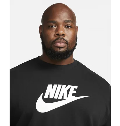 Свитшот мужской Nike Sportswear Club Fleece Futura Logo Crewneck Sweatshirt Black Dq4912-010