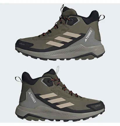 Ботинки мужские Adidas Terrex Anylander Mid Rain.Rdy Hiking Olive ID0897