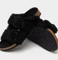 Сандалі жіночі Birkenstock Arizona Teddy Shearling Womens Black 1023105