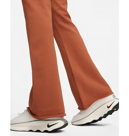 Штаны женские Nike Sportswear Chill Knit Tight High-Waisted Sweater Flared Pants Orange FN4685-825