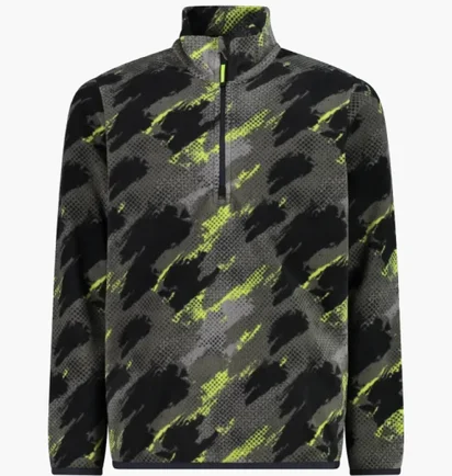 Кофта детская CMP Arctic Fleece Black/Green 34G4904-01ZS