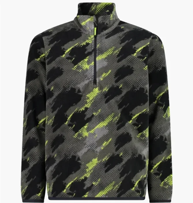 Кофта детская CMP Arctic Fleece Black/Green 34G4904-01ZS