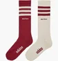 Носки Adidas X Wales Bonner (1 пара) Beige/Red JH3610