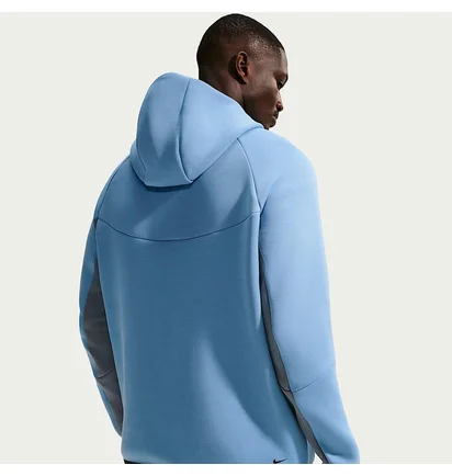 Толстовка чоловіча Nike Tech Fleece Fz Wr Blue/Grey HV0949-486