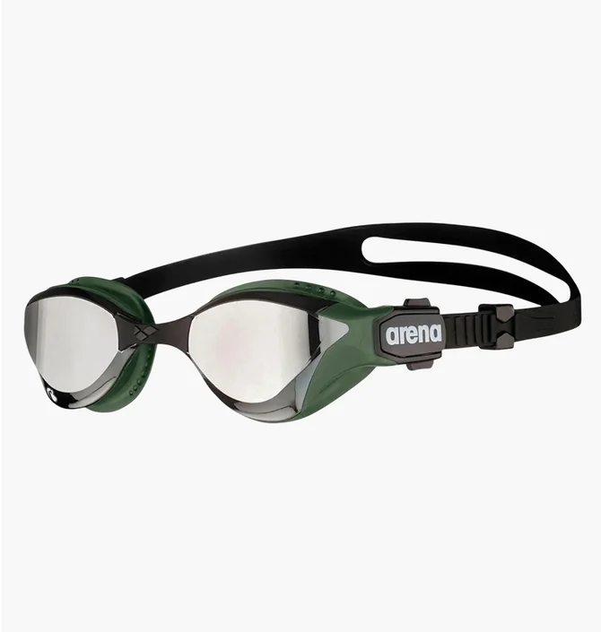 Очки для плавания унисекс Arena Cobra Tri Swipe Mr Black/Olive 002508-560