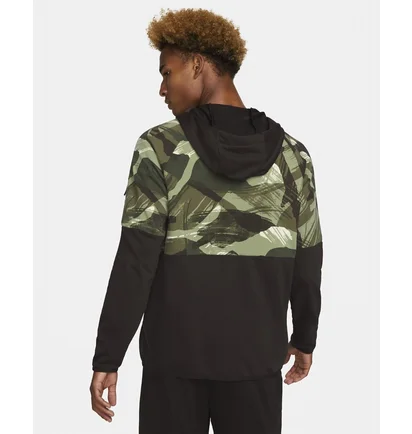 Толстовка чоловіча Nike Dri-Fit Fleece Black/Green Dq4790-220