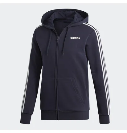 Толстовка чоловіча Adidas Essentials 3-Stripes Black DU0475