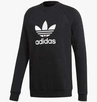 Свитшот мужской Adidas Trefoil Crew Black Cw1235
