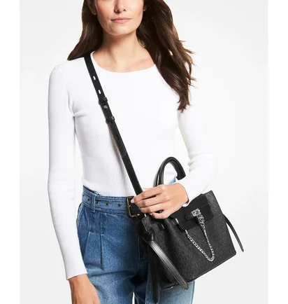 Сумка жіноча Michael Kors Hamilton Legacy Small Logo Black 30S2S9HS0L-BLACK-43904