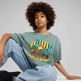 Футболка детская Puma Graphics Puma Tee Turquoise 629874-30