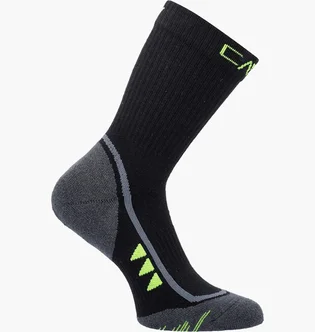 Шкарпетки чоловічі CMP Trekking Sock Mid Supersoft 50 Black (1 пара) 3I19867-U951