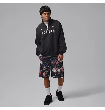 Шорти чоловічі Air Jordan Flight MenS Printed Cat Scratch Shorts Black IF1841-010