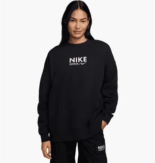 Свитшот женский Nike Nsw Flc Os Crew Gls Black HM4318-010