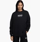 Світшот жіночий Nike Nsw Flc Os Crew Gls Black HM4318-010