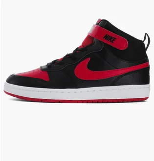 Кросівки дитячі Nike Court Borough Mid 2 (Gs) Black/Red Cd7782-003