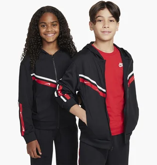 Олимпийка детская Nike K Nsw Club+ Poly Fz Hoodie Black FZ4906-010