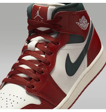 Кроссовки мужские Air Jordan 1 Mid Red/Beige DQ8426-105