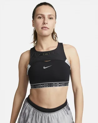 Топ женский Nike Swoosh On The Run Black DX6505-010