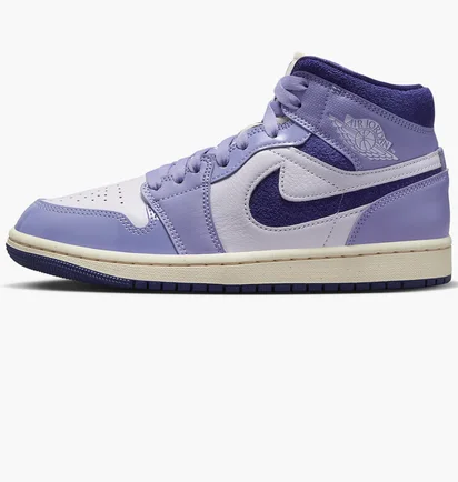 Кроссовки женские Air Jordan 1 Mid Se WomenS Shoes Violet/Pink DZ3745-500