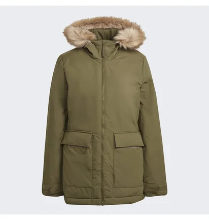 Парка женская Adidas Utilitas Hooded Parka Olive GT1692