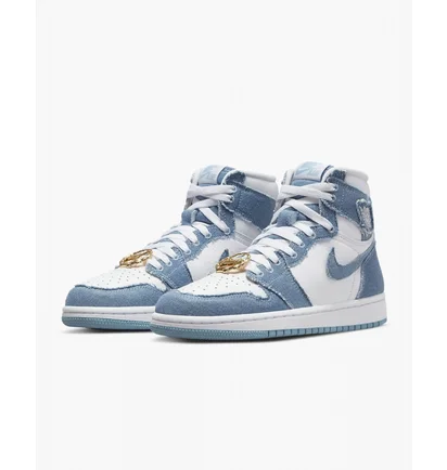 Кроссовки женские Air Jordan 1 High Og Denim Light Blue/White DM9036-104