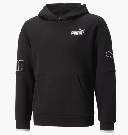 Худи детское Puma Power Colour Block Black 673549-01