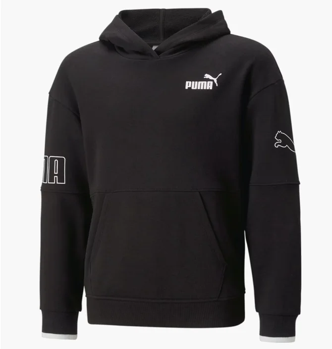 Худи детское Puma Power Colour Block Black 673549-01