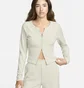 Кофта женская Nike Sportswear Chill Knit Slim Full-Zip Ribbed Cardigan Green FN3682-104