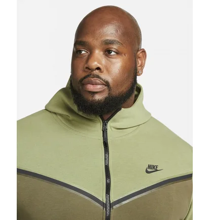 Толстовка чоловіча Nike Nsw Tech Fleece Hoodie Olive Cu4489-334