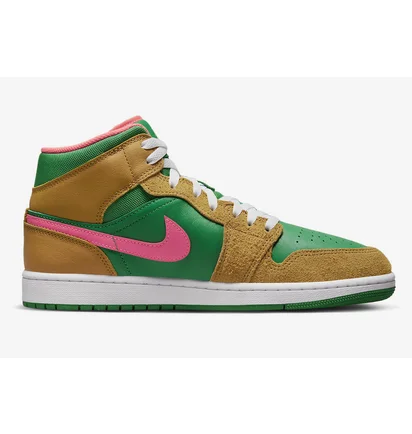Кросівки чоловічі Air Jordan 1 Mid Se Green/Brown DX4332-700